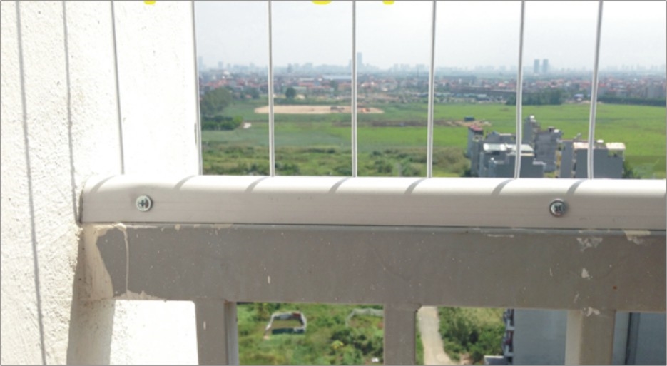 Lắp lưới bảo vệ an toàn ban công Tân Tây Đô Hoài Đức